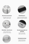 Smart aluminiumskoffert med USB